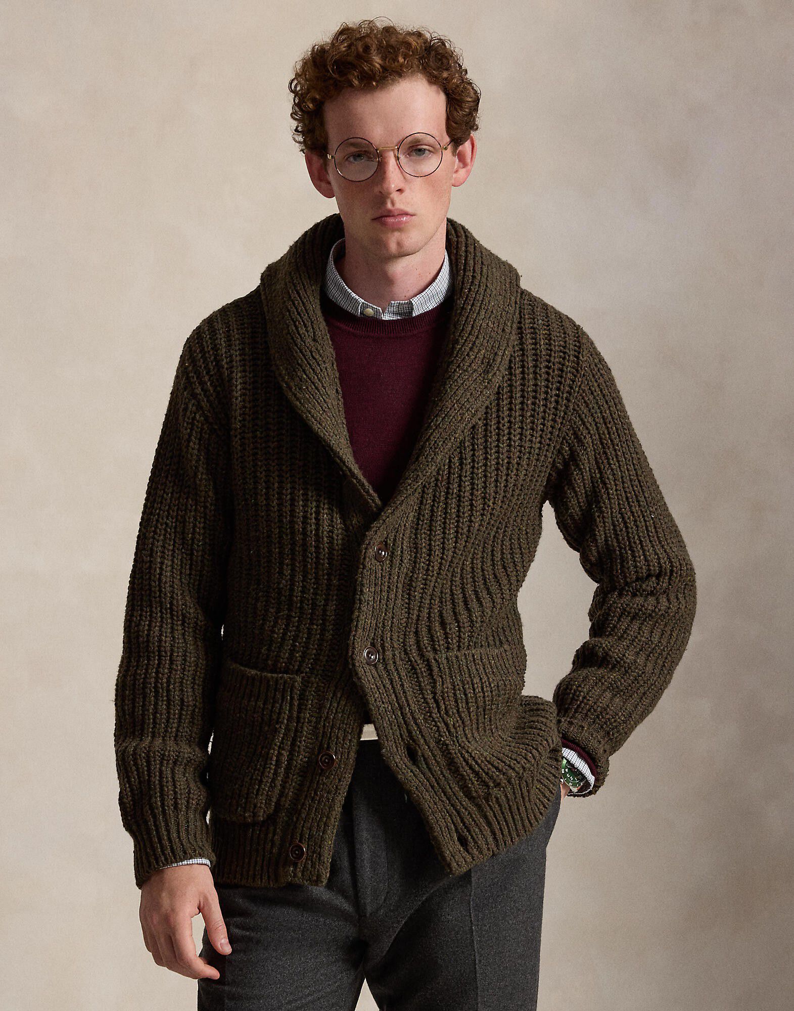 WOOL BLEND-SWEATER-CARDIGAN