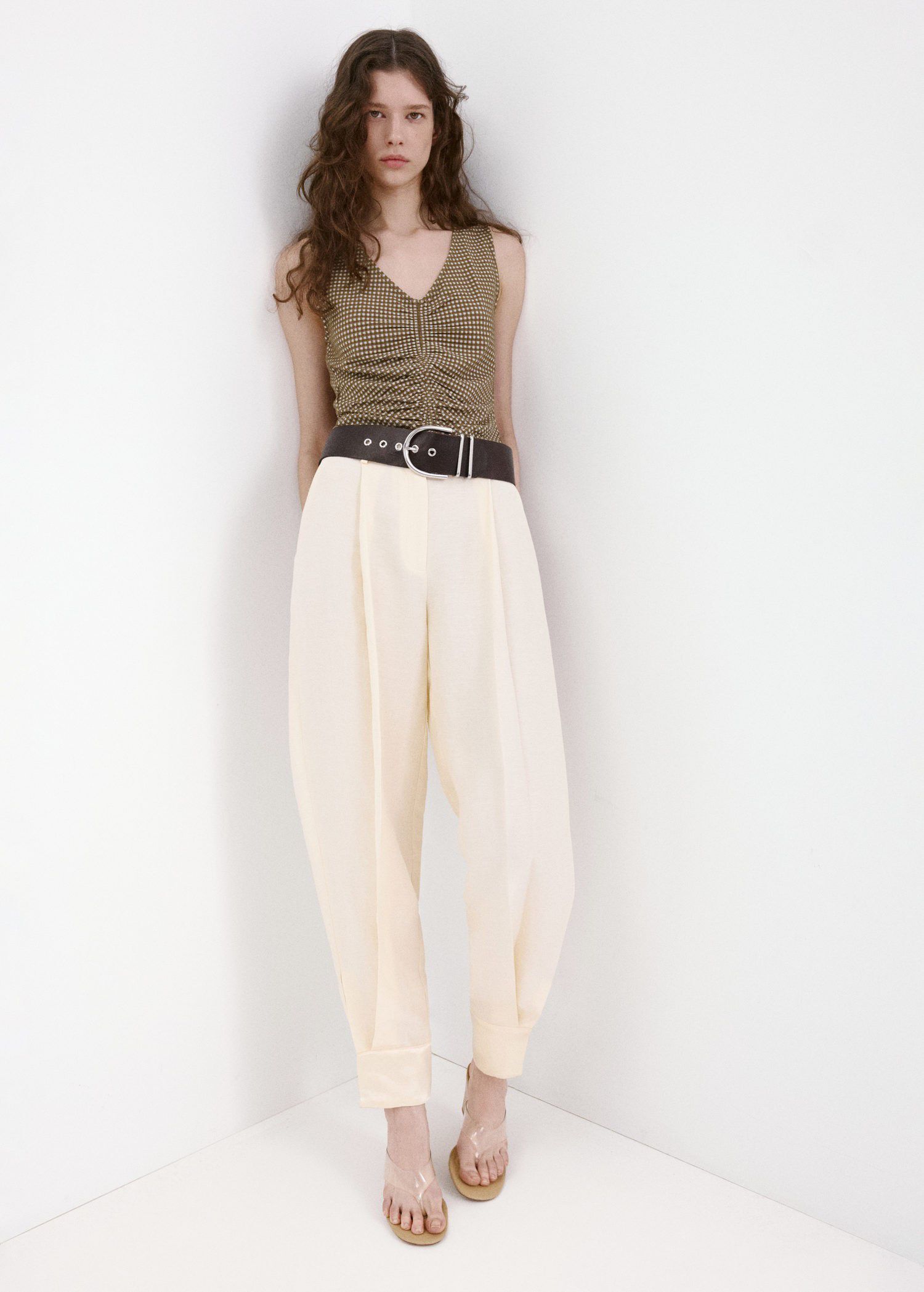 Ruched fitted top