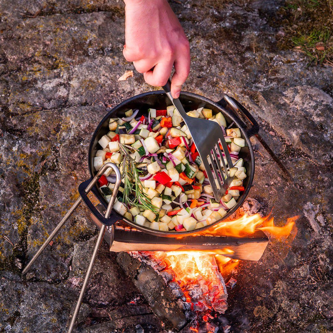 Stegepande &ndash; Carbonst&aring;l &ndash; Dobbelth&aring;ndtag