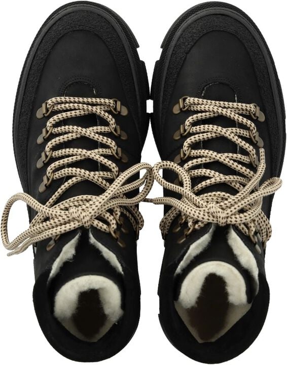 Snørestøvle med uldfoer