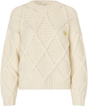 2497 Handknit, Handknit Cable Sweater