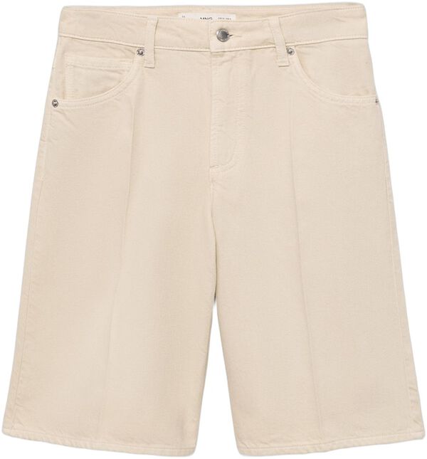 High-waisted straight jorts
