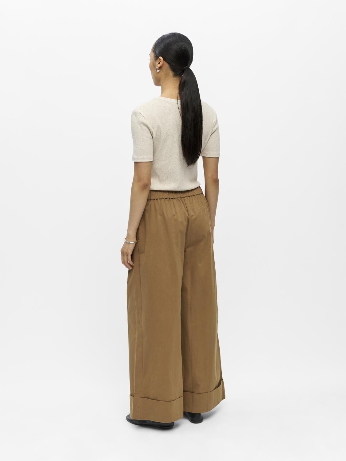 OBJKASANI MW RE WIDE PANT E TNE