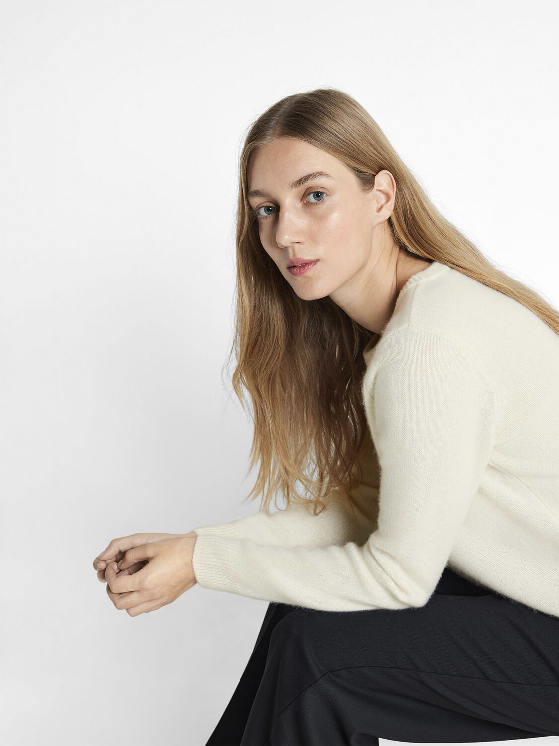 SLFMANILA LS KNIT 100% CASHMERE O-NECK N