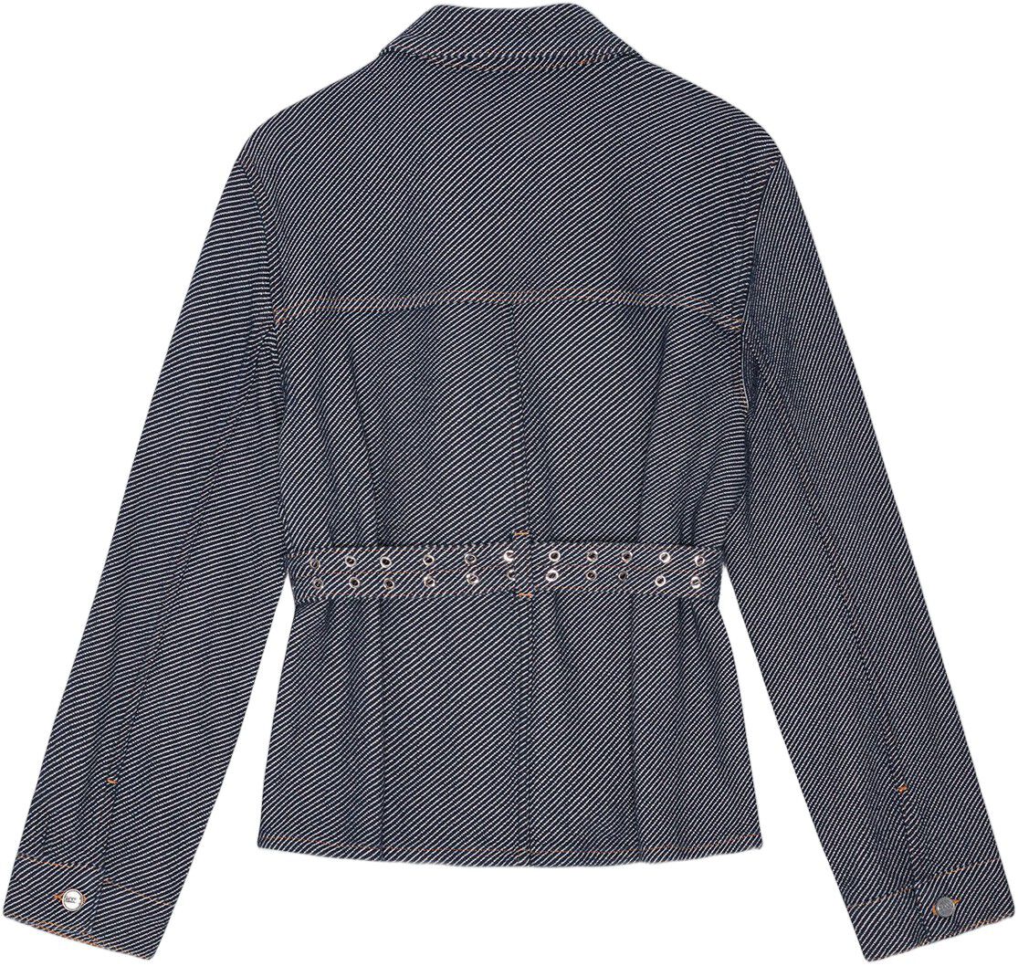 Light Denim Belt Midi Dress