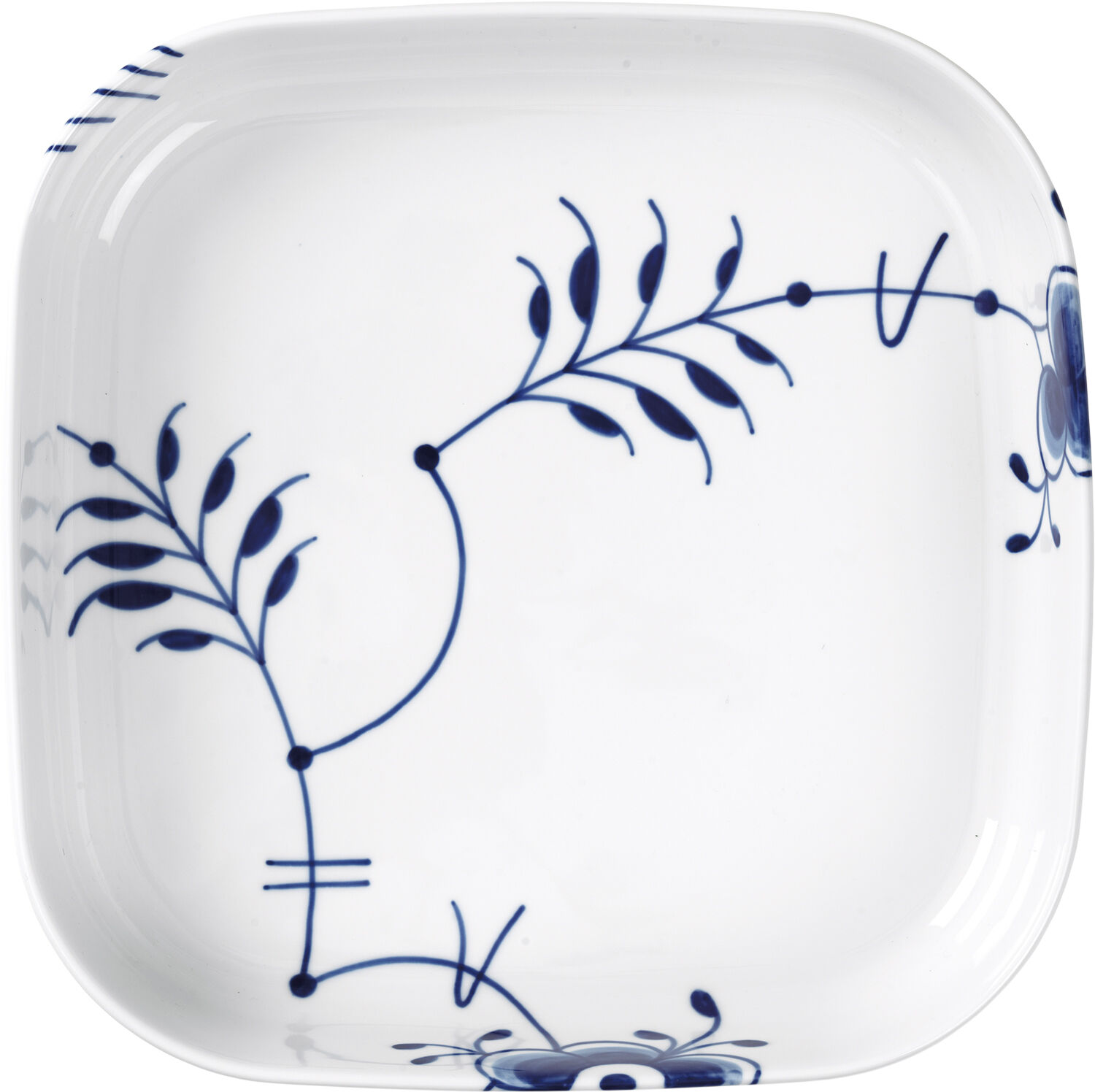 Bl&aring; Mega Riflet ovnfast fad firkantet 25 x 25 cm