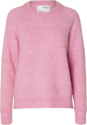 SLFLULU LS ALPACA BLEND KNIT O-NECK B NOOS