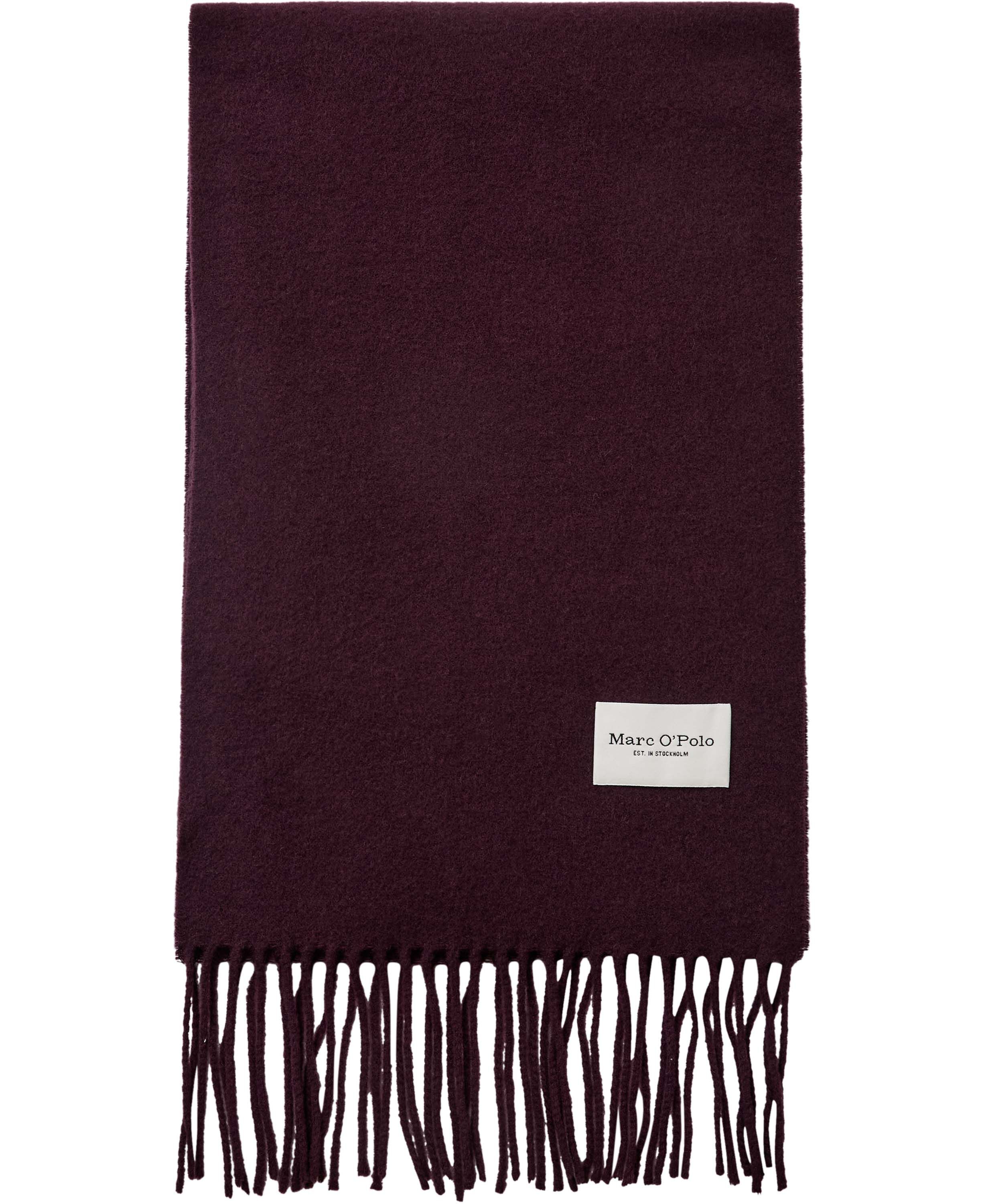 Scarf, woven wool, long fringes, so