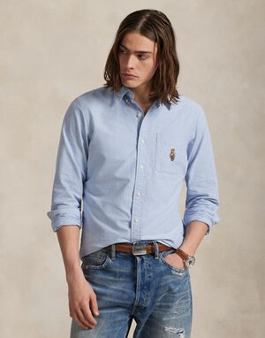 Custom Fit Polo Bear Oxford Shirt
