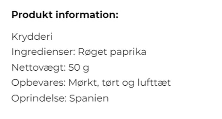 Røget paprika, HOT