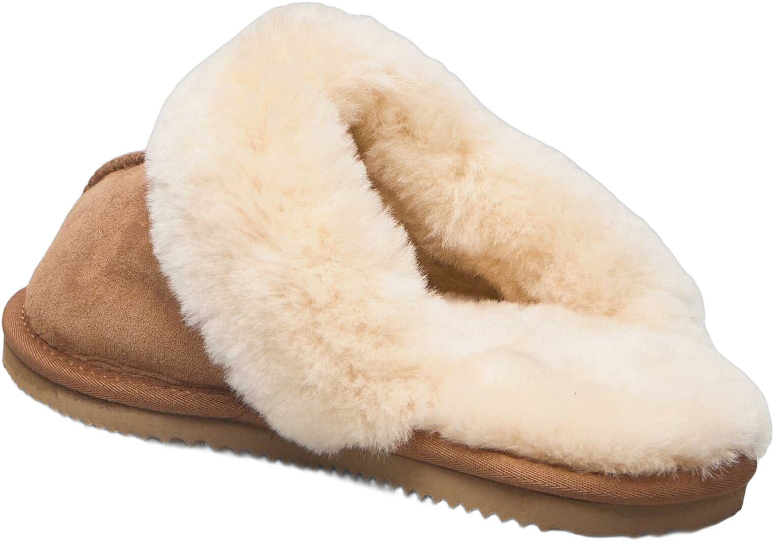 RHSydney Shearling reversed slippers almond
