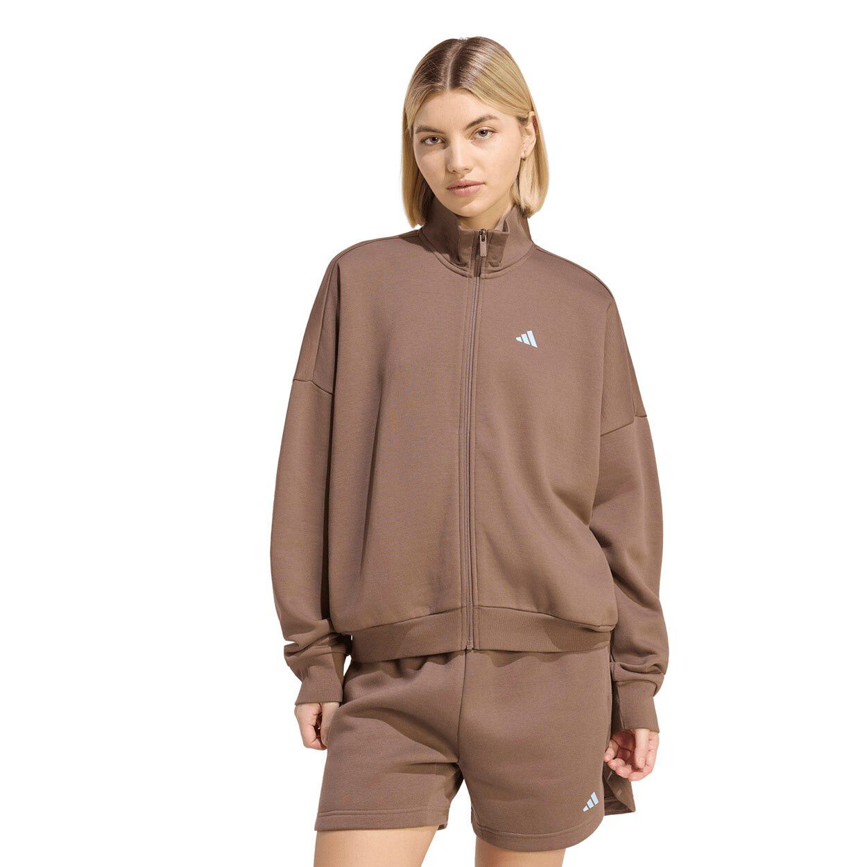 3 Stripes Studio Full Zip Sweatshirt