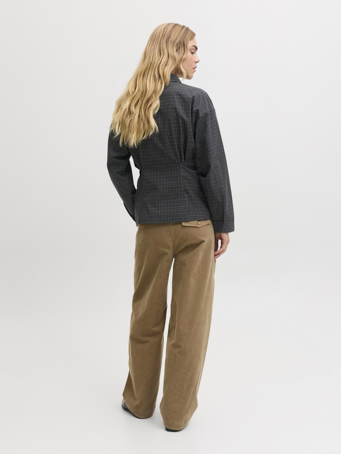 Jxviola Poplin Ls Wrap Tie Shirt Wvn