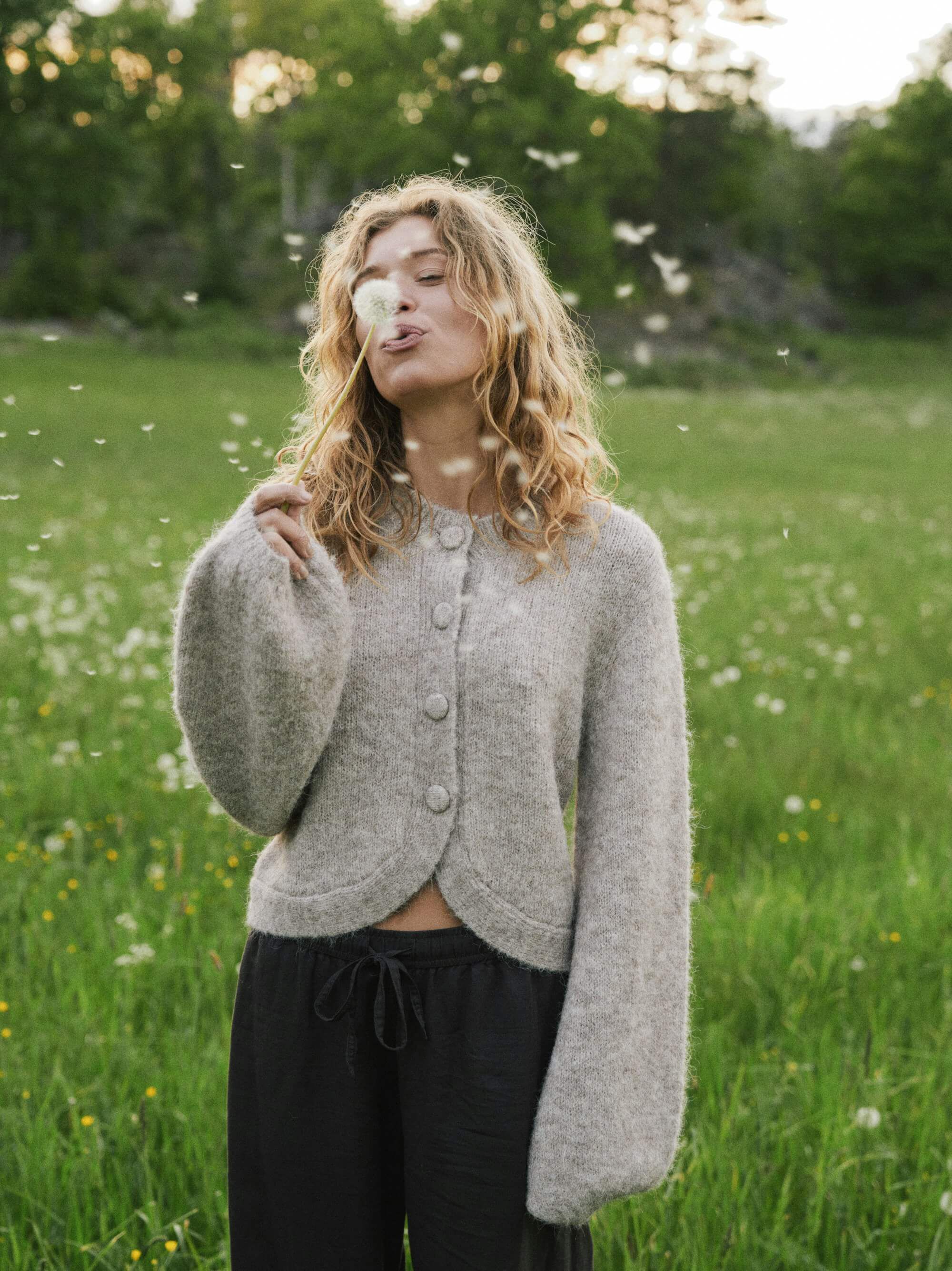 Gio Fluffy Knit Cardigan