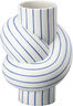 Vase 12cm, Blueberry, Node Stripes