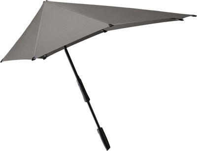 Senz Large stick storm umbrella silk grey