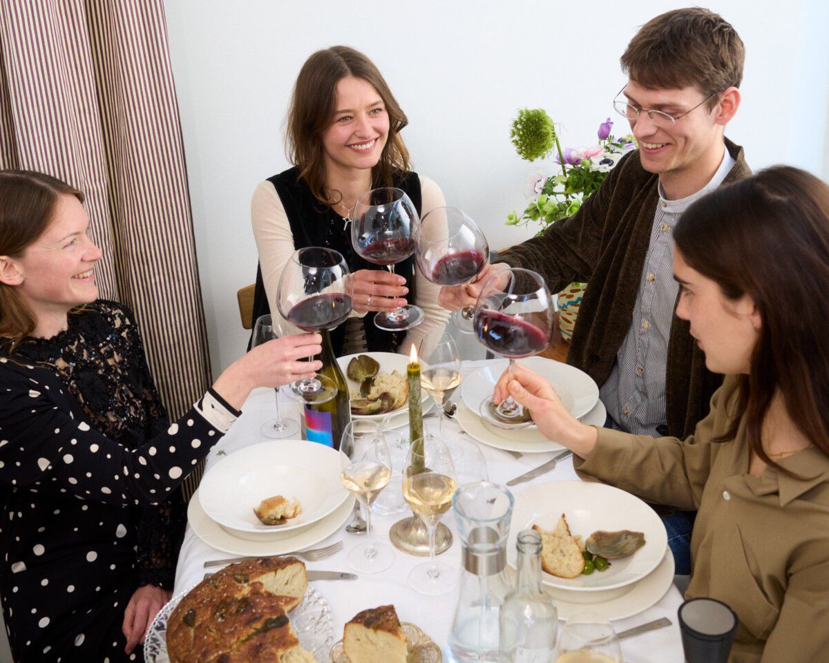 Premium r&oslash;dvinsglas 2 stk.