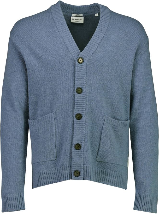 Lambswool button cardigan