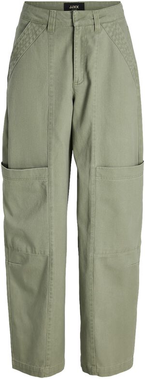 JXRINA FRAY BARREL CARGO MW PANT PN