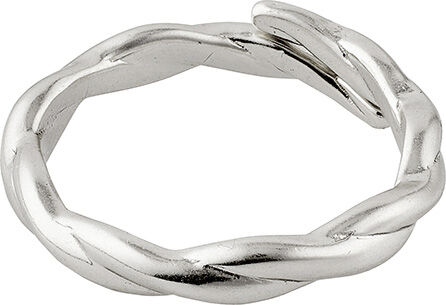 LULU twirl stack ring silver-plated