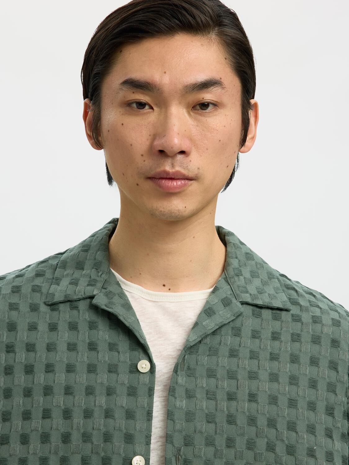 SLHRLXMONTY TEXTURE SS SHIRT