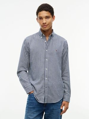 Regular Fit Gingham Dobby Flannel Shirt
