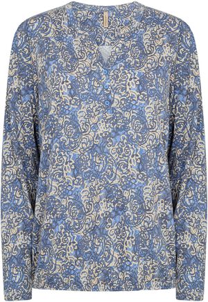 SC-FELICITY AOP 491 Bluse Lyseblå