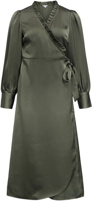 OBJCHILLI L/S WRAP DRESS DIV