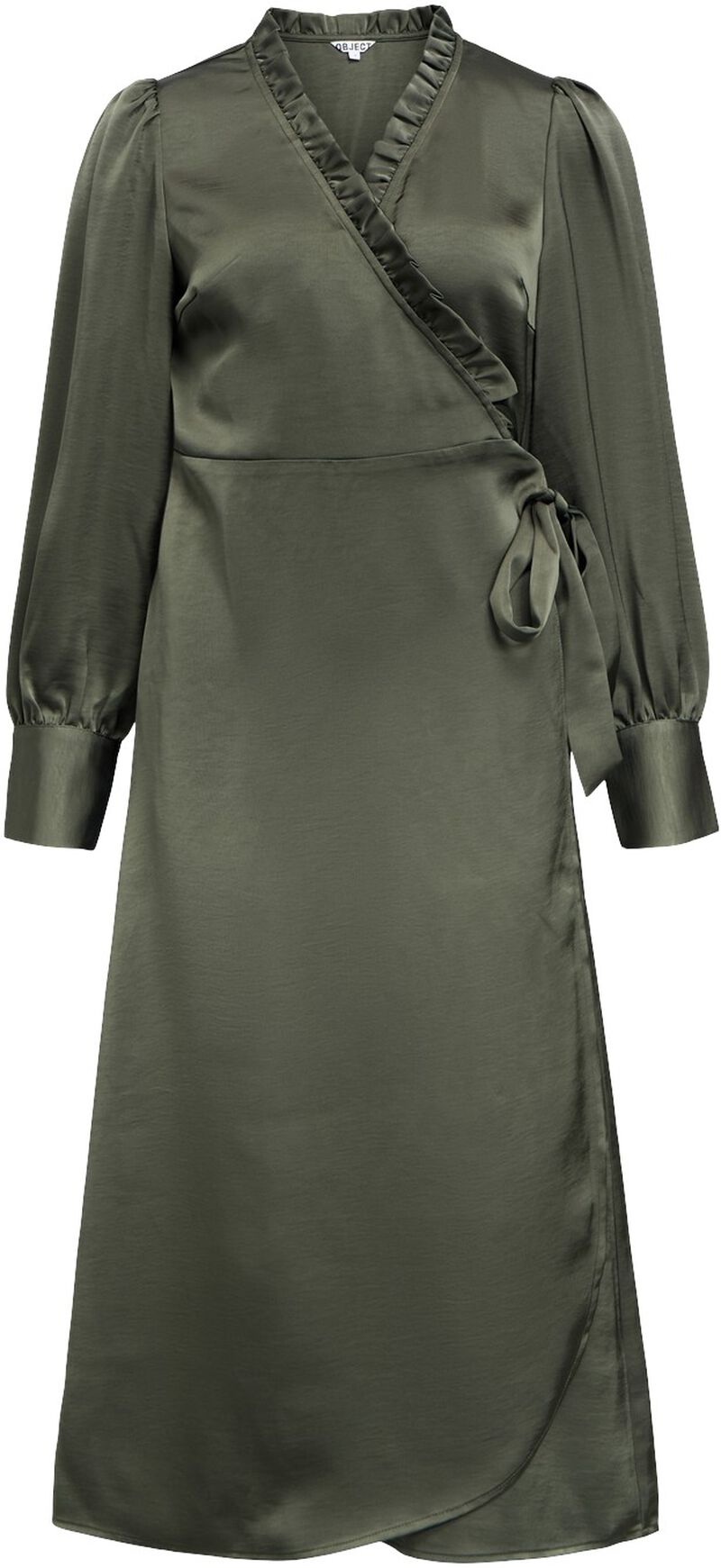 Objchilli L/S Wrap Dress Div