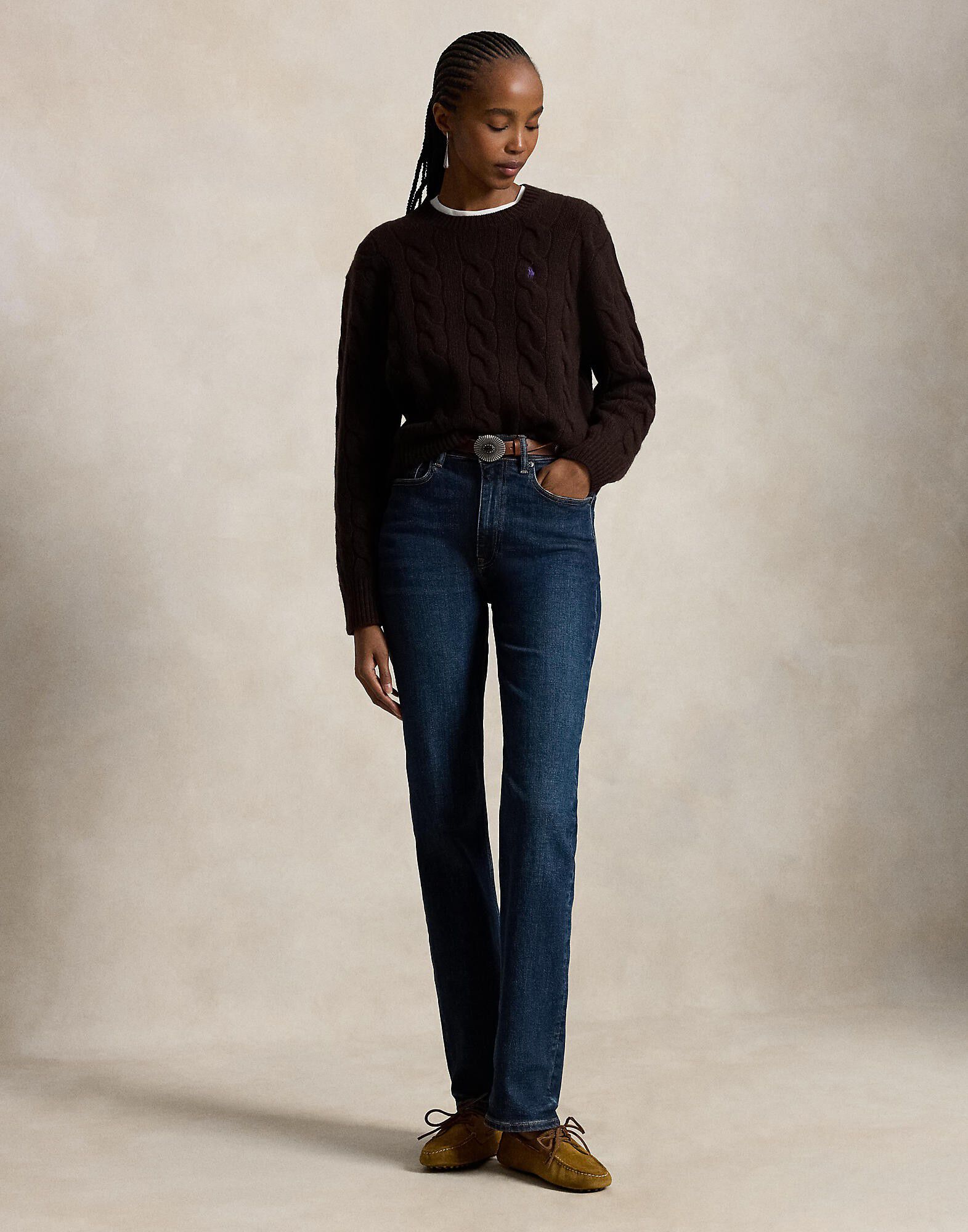 Cable-Knit Wool-Cashmere Sweater