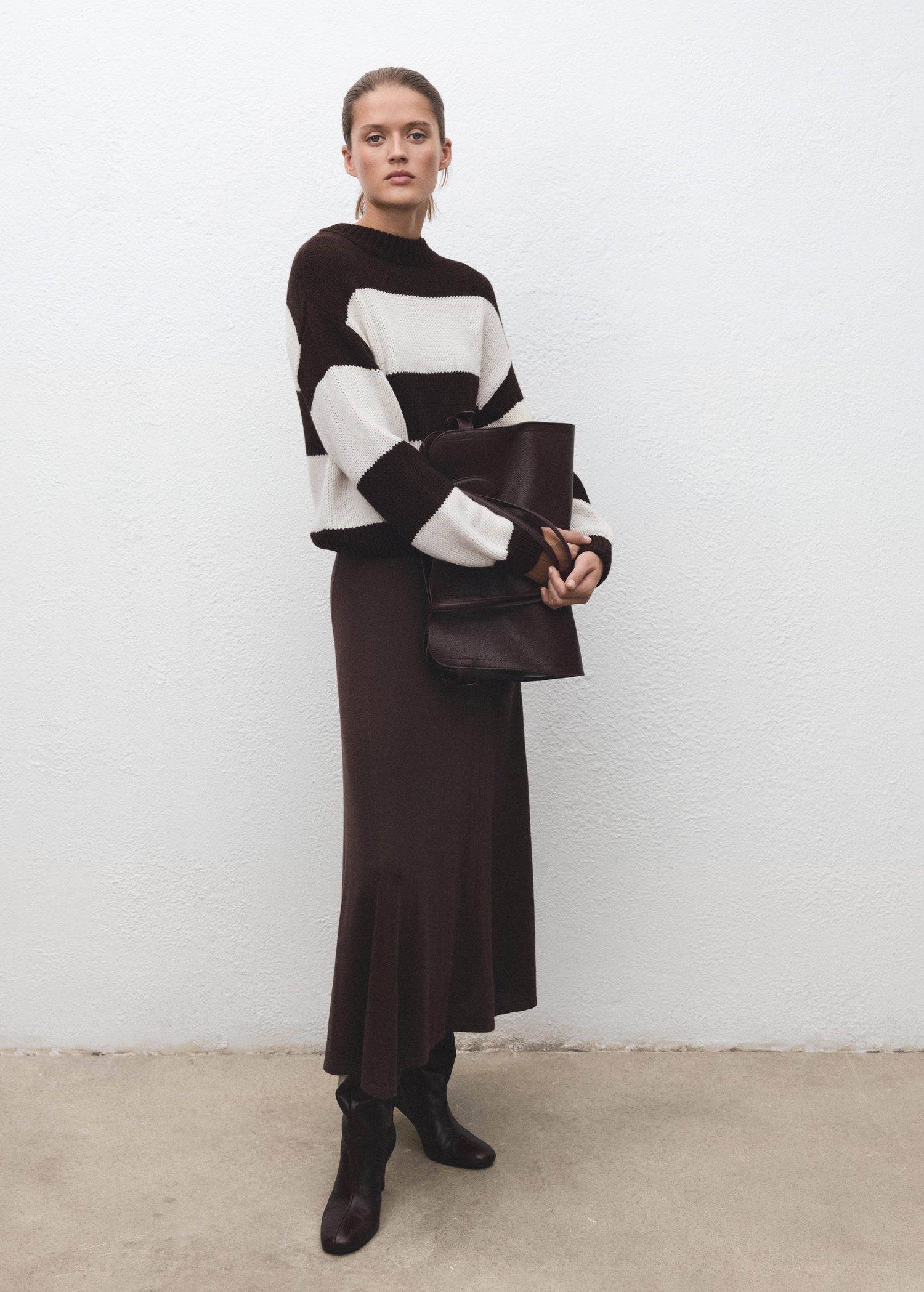 Knit striped sweater