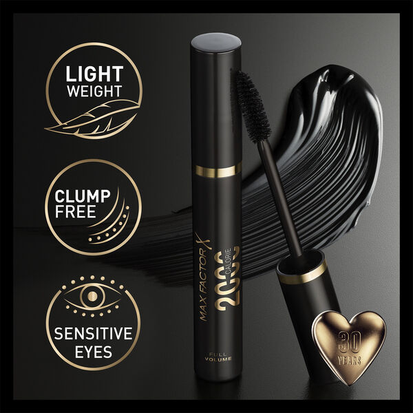 Max Factor 2000 Calorie Dramatic Volume Mascara, 001 Black, 9 ml