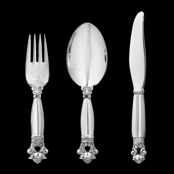 KONGE Børnebestik sæt, 3 dele