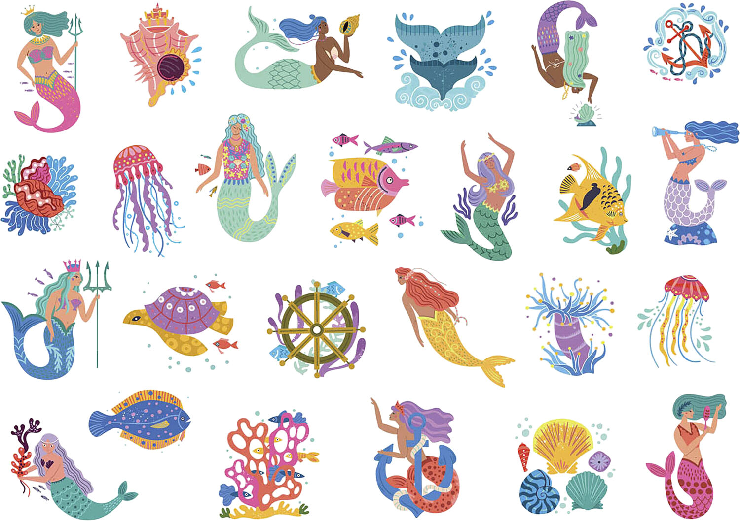 Auzou - Tatoveringer - Havfruer