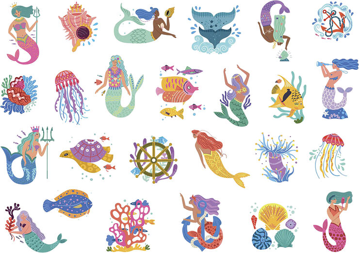 Auzou - Tatoveringer - Havfruer