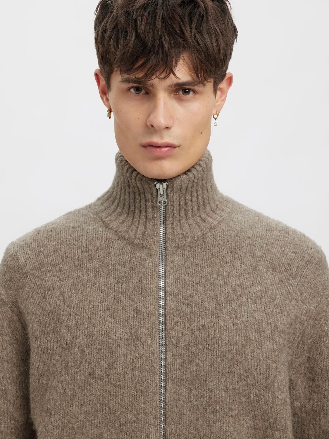 ANRNORMAN LS KNIT FULL ZIP CARDIGAN