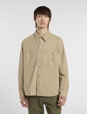 DICKIES CANVAS SHIRT BLACK