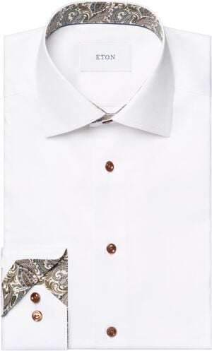 Paisley Effect Signature Twill Shir