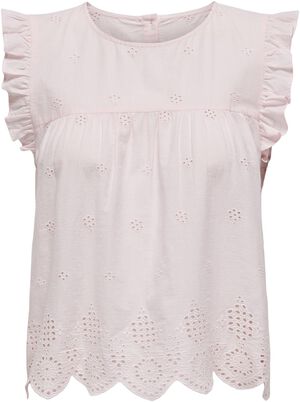 ONLSILLA LIFE S/L FRILL TOP WVN NOO