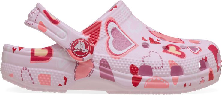 Goody Crocs Crocs Classic VDay Clog T PkMk/Hts - Pink milk/hearts | Magasin.dk