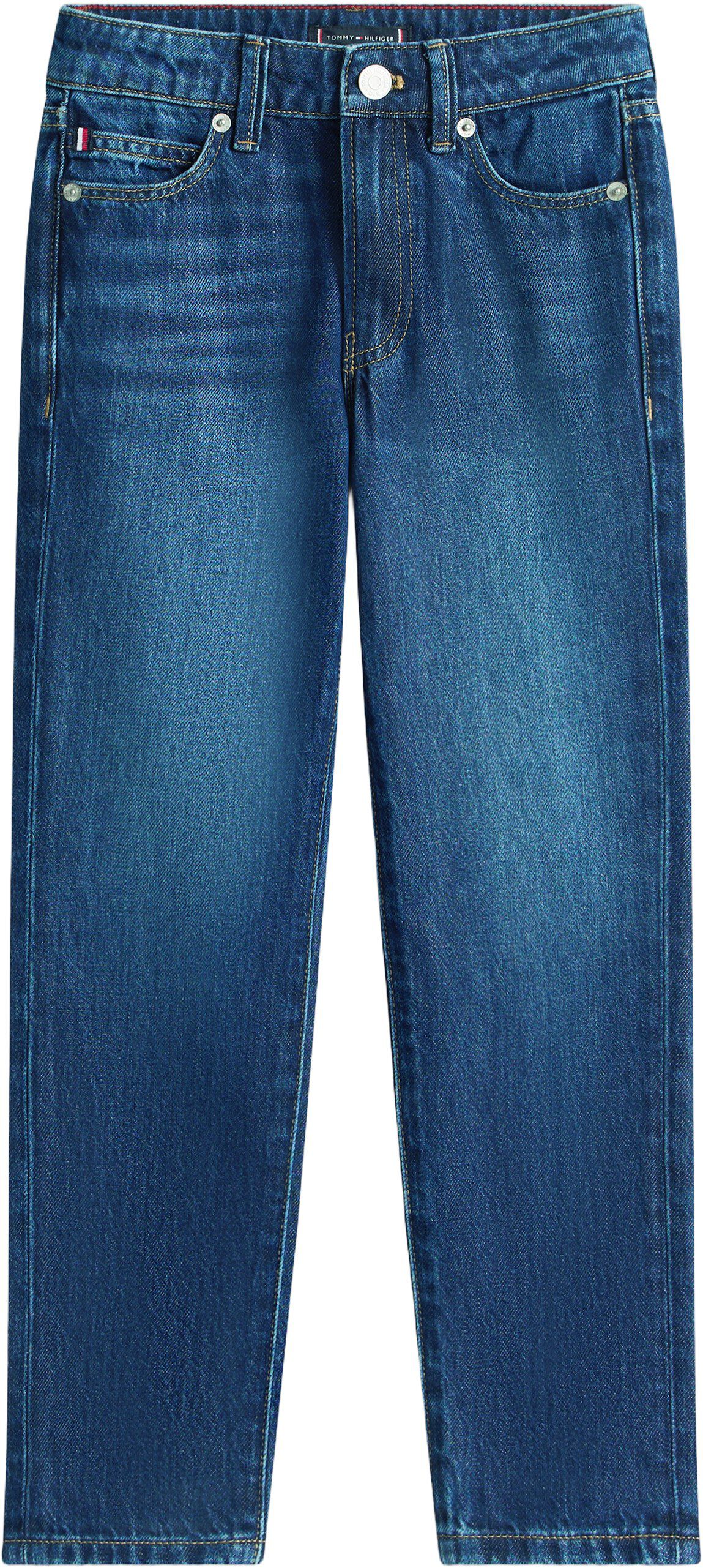 STRAIGHT DARK BLUE JEANS