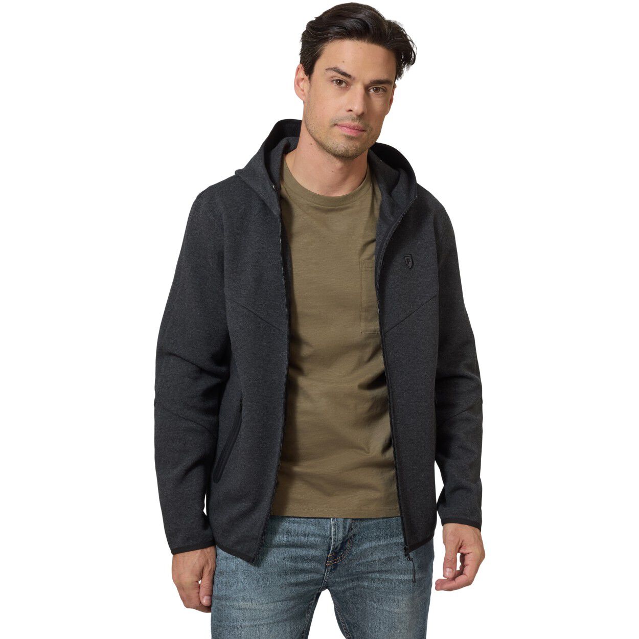 Casual Active Full Zip H&aelig;ttetr&oslash;je