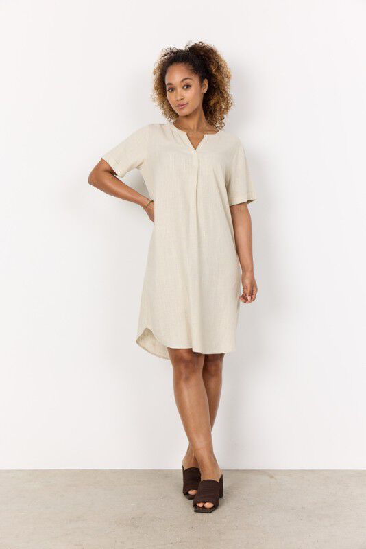 SC-ROZALIA 2 Kjole Lys sand