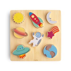 Mushie Wooden Space Puzzle