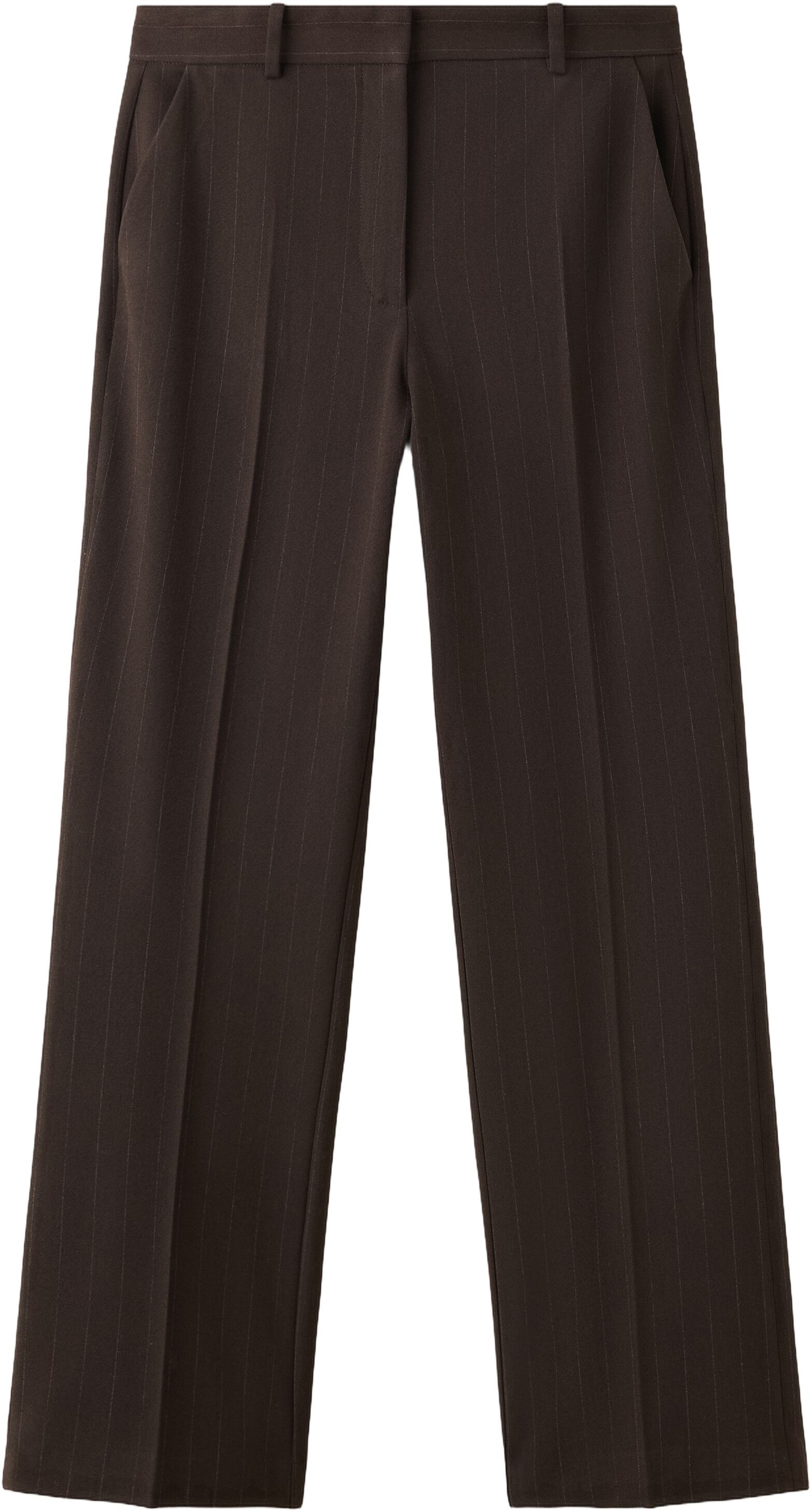 Pinstripe suit trousers