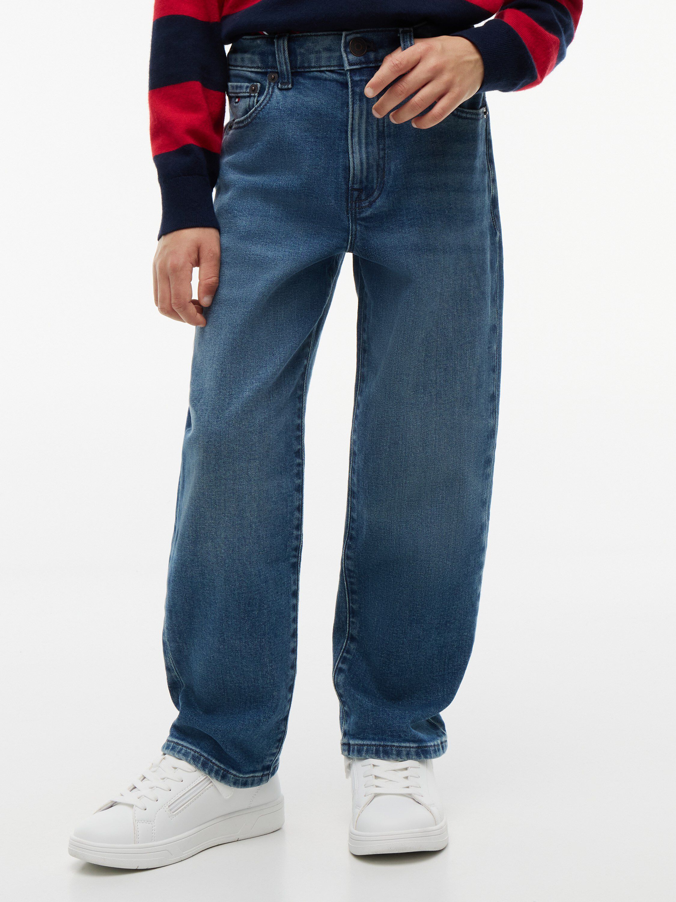 Vintage Wash Relaxed Jeans