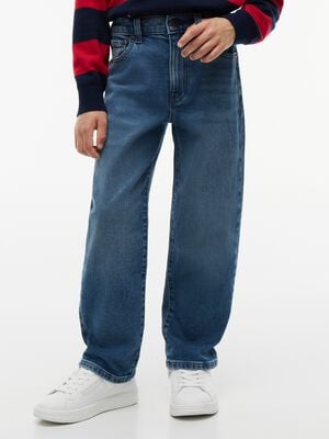 Vintage Wash Relaxed Jeans