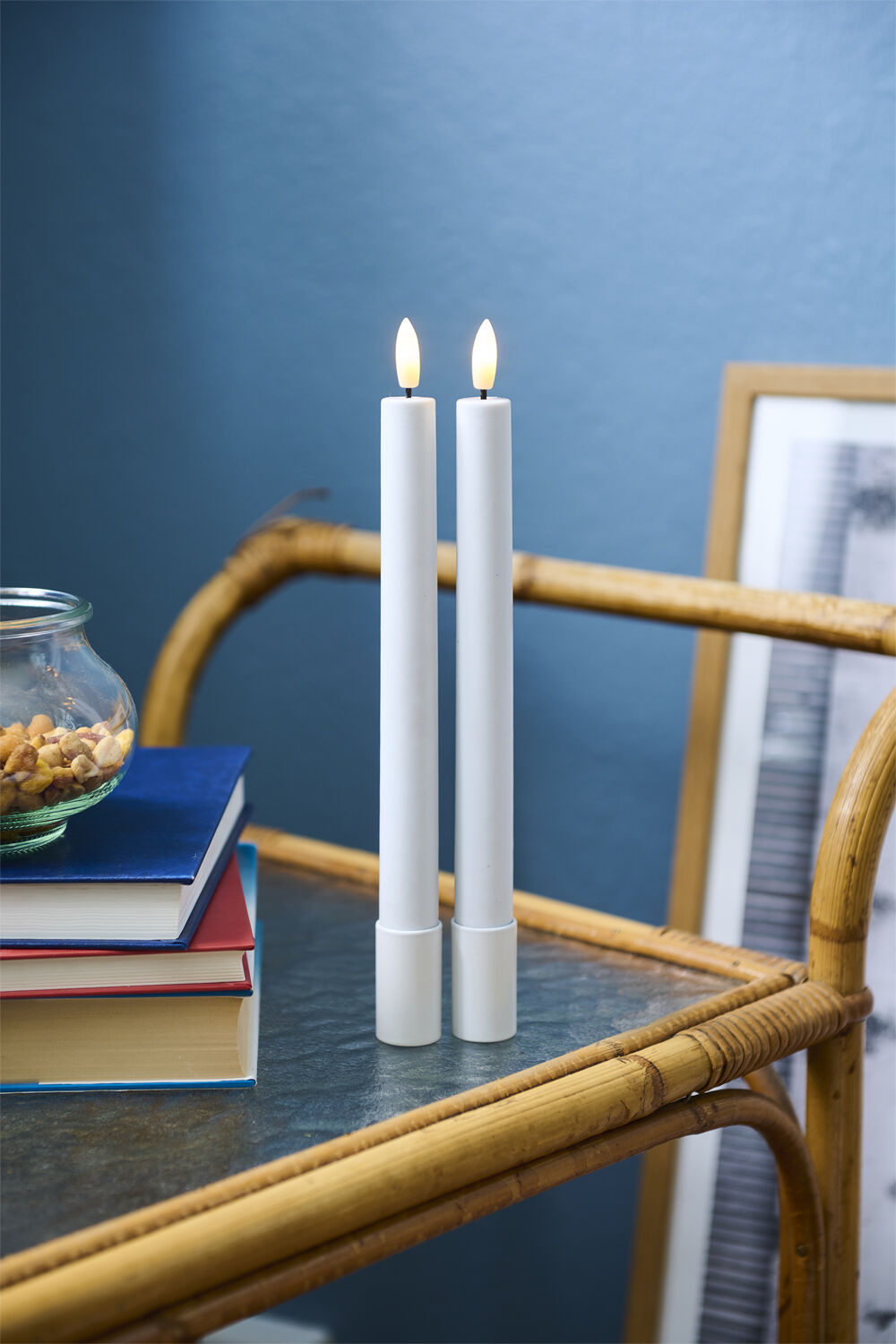 Sille Krone, 2stk s&aelig;t, Hvid