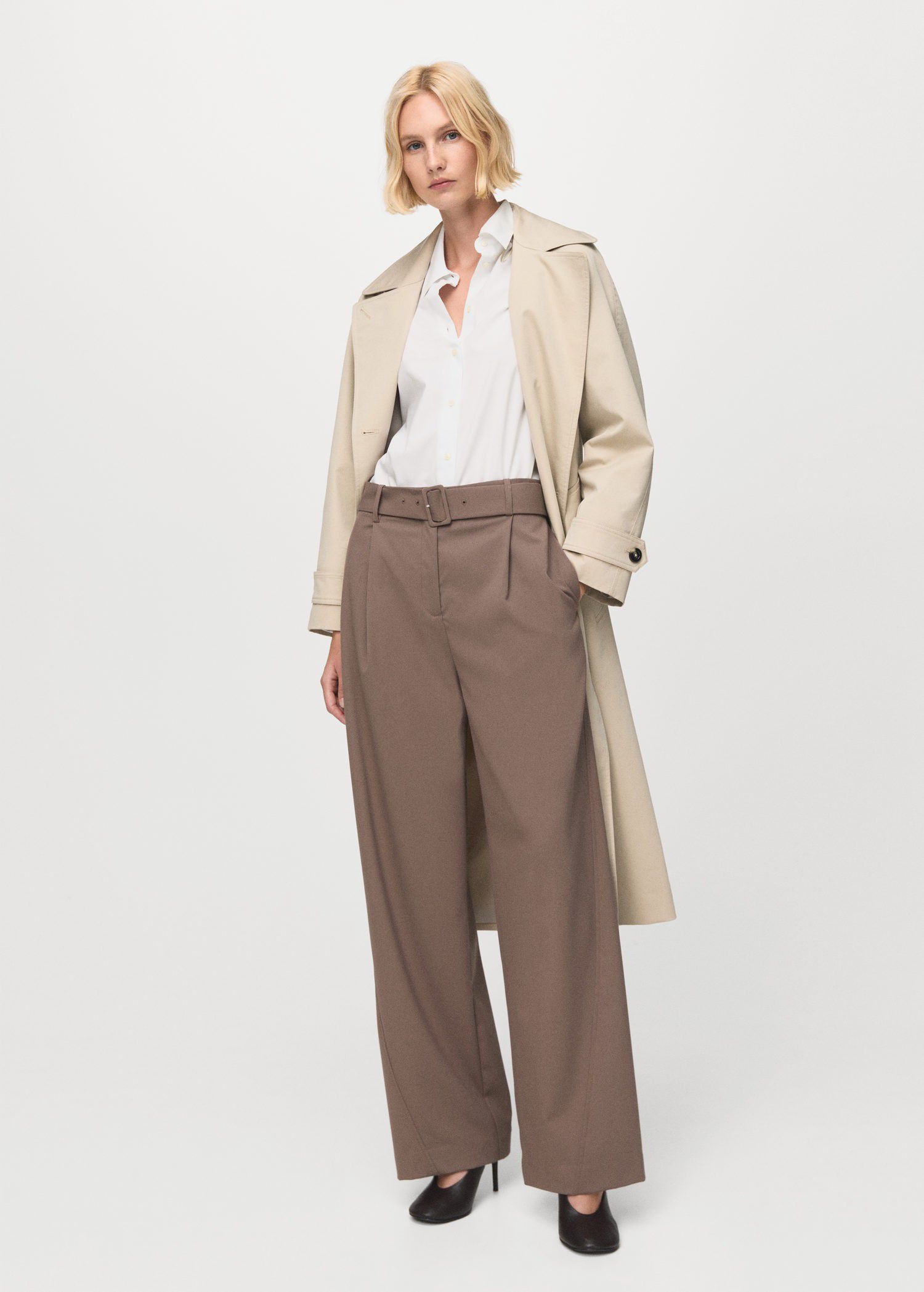 Cotton and lyocell blend straight s