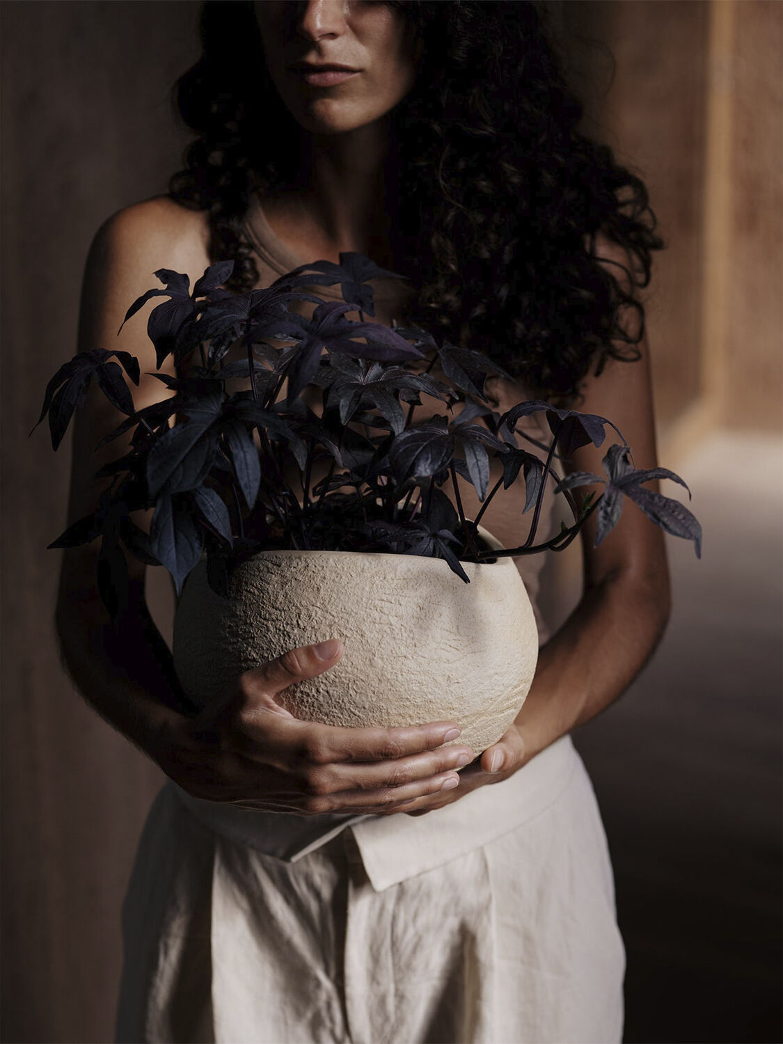 Plantas Planter, H 26, Ivory